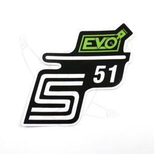Aufkleber Seitendeckel S51 EVO grün