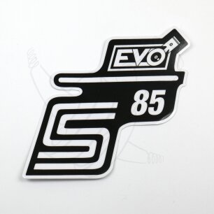 Aufkleber Seitendeckel S85 EVO weiß