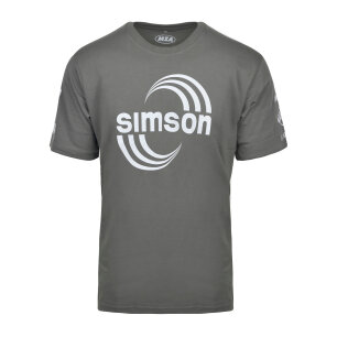 T-Shirt "SIMSON Cross" - grau - Größe M